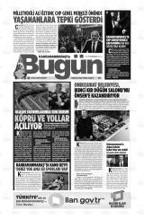 KAHRAMANMARAŞ'TA BUGÜN