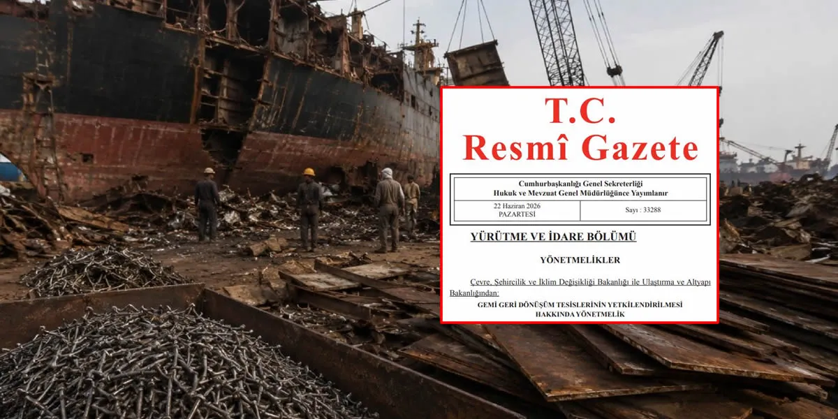 Gemi Geri Dönüşüm Tesislerine Yeni Düzenleme